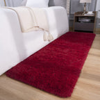 Detum Wine Red Runner Rug 2X6 For Hallyway Entryway Kitchen Fluffy Area Rugs For Bedroom Soft Kids Room Rugs Furry And Washable
