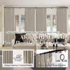 Shineland Pinch Pleated Soundproof Curtains 96 Inches Long 2 Panels Set For Office,Noise Cancelling Reducing Sound Proof Curtains For Window Soundproofing Doorway,Taupe
