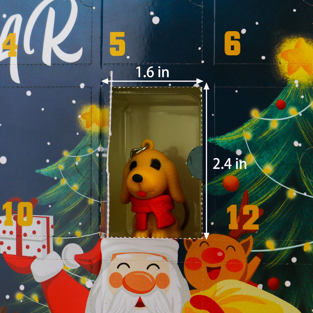 Ogrmar Christmas 2023 Advent Calendar For Kids Holiday Countdown Calendar With 24 Pcs Micro Lovely Silicone Doll Key Ring Christ