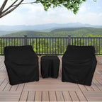 Baner Garden Patio Furniture Covers,Outdoor Furniture Cover Waterproof,Patio Furniture Set Covers For 3 Piece Outdoor Bistro,Patio Sofa Covers Set For 2 Chairs And Coffee Table,Black
