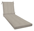 Honeycomb Outdoor Chaise, 22.5' W X 70' L, Heathered Solid Taupe Patio Cushion