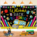Welcome Back To School Decorations Banner Back To School Backdrop First Day Of School Welcome Back Bulletin Board Photography Ba