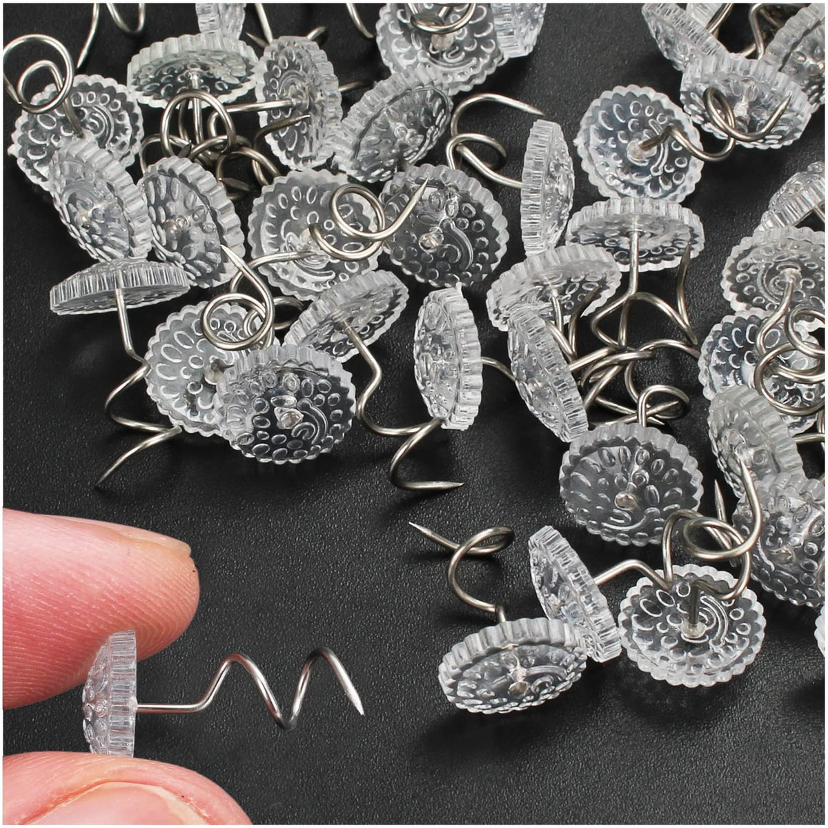 Upholstery Pins Headliner Twist Tacks - Secure And Stylish Fixing For Sofa Covers And Bed Skirts 120Pack