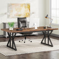 Tribesigns 70.8-Inch Executive Desk, Large Computer Office Desk Workstation, Modern Simple Style Laptop Desk Study Writing Table