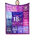 Aisde 18 Year Old Girl Birthday Gifts Blanket 60'X50', Gifts For 18 Year Old Girl, Best Gifts For 18 Year Old Girls, Birthday