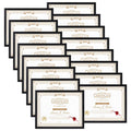 WIFTREY 16 Pack 8.5x11 Certificate Picture Frames, Multi 8.5 by 11 Photo Frame Bulk for Document Award, Wall Hanging or Tabletop