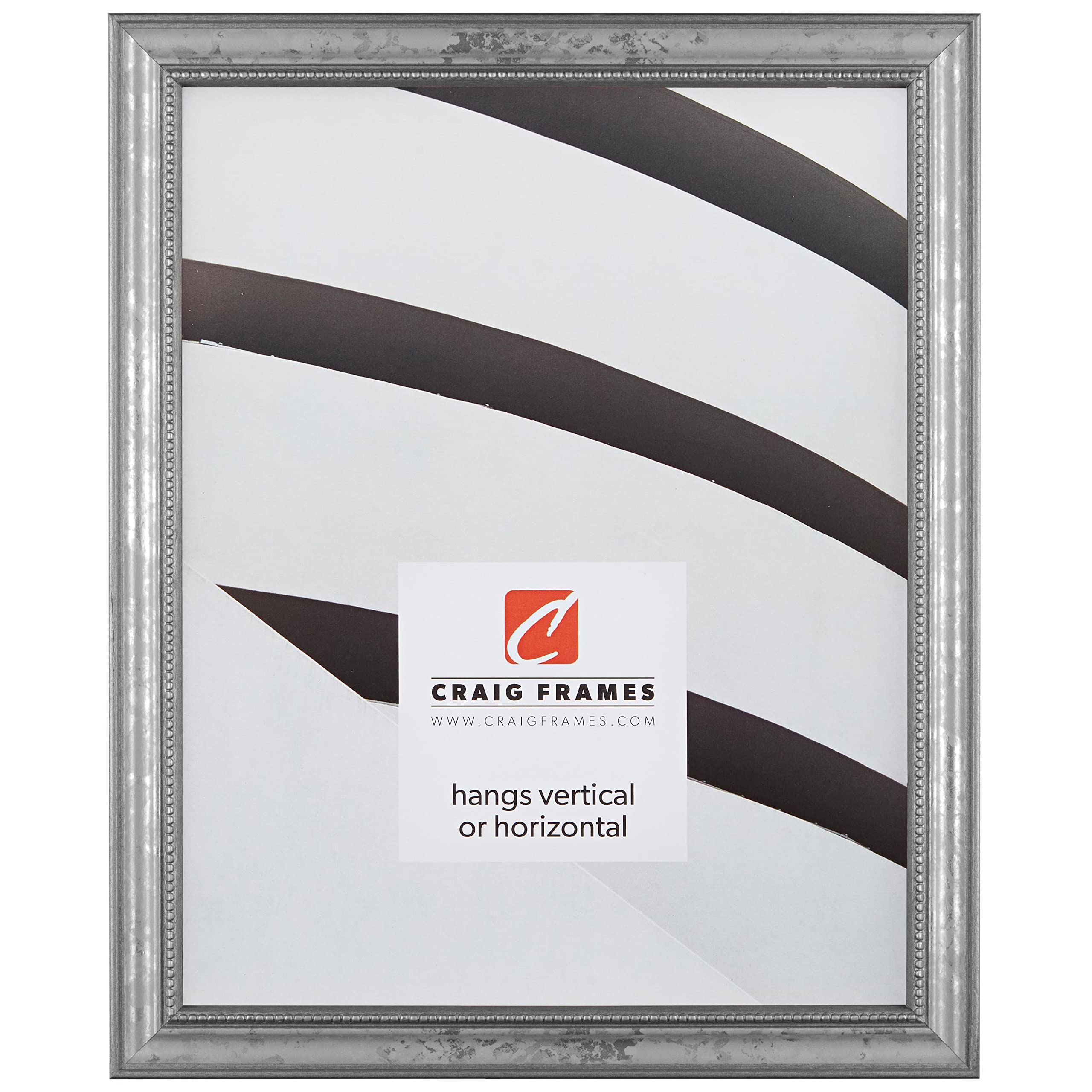 Craig Frames 314SI, Ornate Silver Picture Frame, 20 x 30 Inch