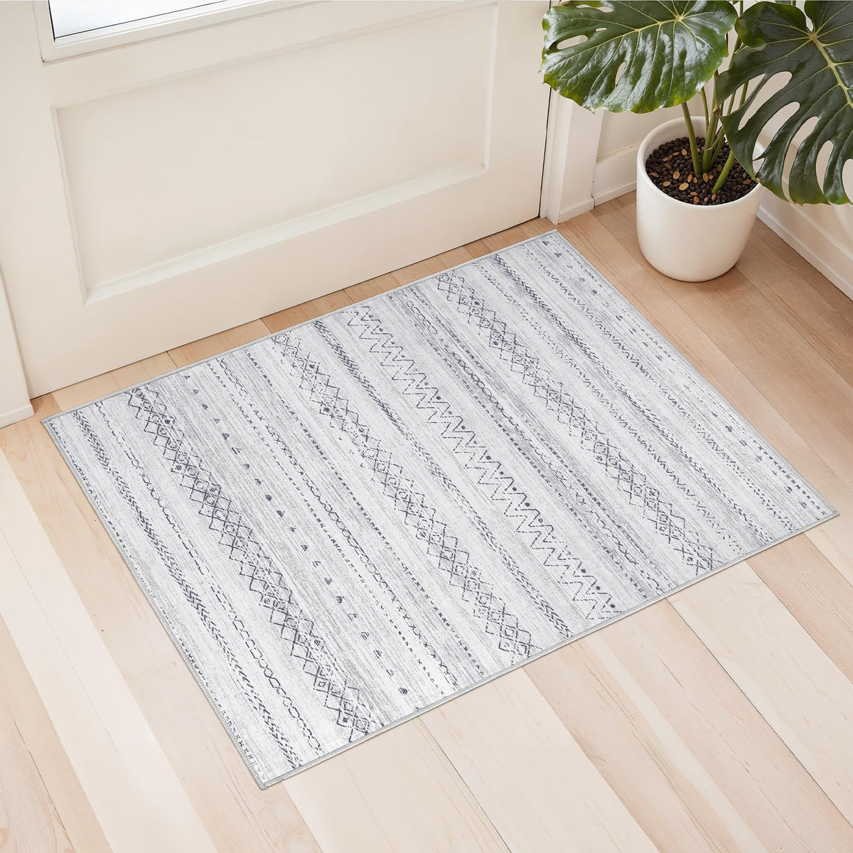 cotiled Washable 2x3 Entryway Rugs: Boho Moroccan Soft Small Rug