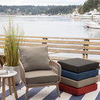 Arden Selections Oceantex Outdoor Deep Seating Cushion Set 24 X 24, Natural Tan