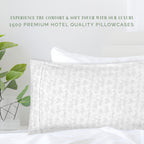 Elegant Comfort Ultra Soft Set Of 2 Sea Waves Print Pillowcases - 1500 Premium Hotel Quality Microfiber, Soft And Smooth Envelope Closure 2-Piece Pillow Covers - King, Wave Beige