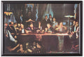 Buyartforless Framed Gangster Last Supper by Ylli Haruni 36x24 Art Print Poster Godfather Scarface Sopranos Goodfellas, Black