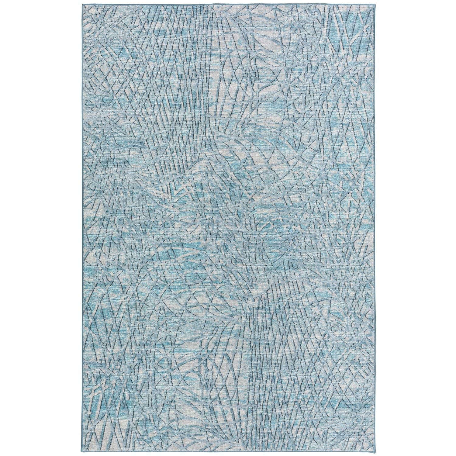 Winslow Wl2 Blue Transitional Rug Rectangle 9' X 12'