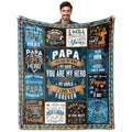 Papa Gifts From Grandchildren, Papa Birthday Gifts, Gifts For Papa Blanket 60'X50', Best Papa Ever Gifts, Papa Gifts, Papa Gif