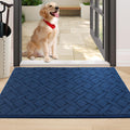 Cosy Homeer Dog Door Mat, Absorbs Moisture And Dirt, Non-Slip Washable, Polypropylene Entry Mat (32X48 Inches, Blue)