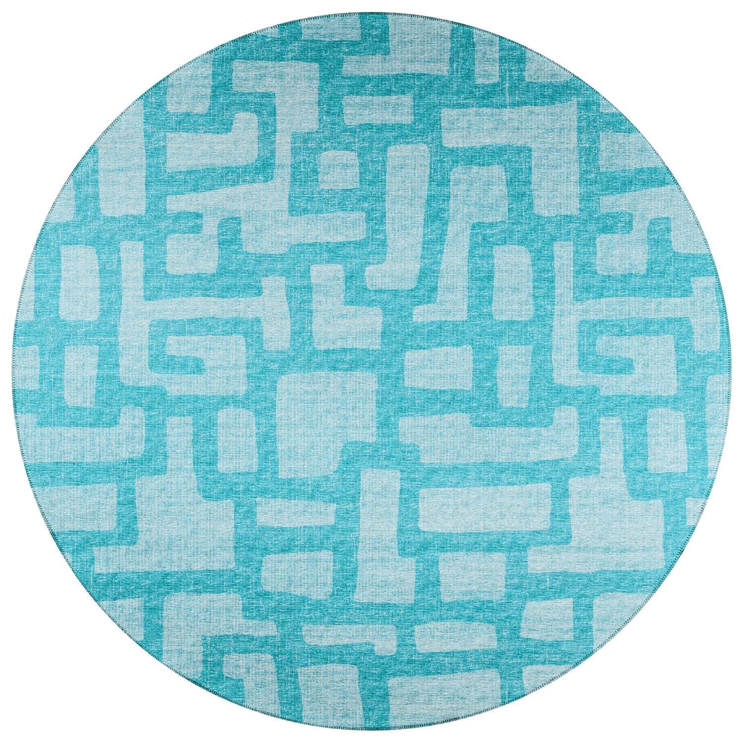 Sedona Sn4 Blue Contemporary Rug Round 10' X 10'