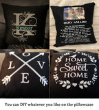 Thmyo 4-Pack 100% Cotton Comfortable Solid Decorative Throw Pillow Case Square Cushion Cover Pillowcase Sublimation Blank Pillow