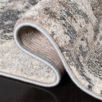 Safavieh Madison Collection Area Rug - 6' X 9', Grey & Beige, Boho Abstract Design, Non-Shedding & Easy Care, Ideal For High Tra