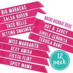 Final Fiesta Bachelorette Sashes | 12 Pack | 1 Bride To Be Sash And 11 Bride Tribe Sashes With Fun Final Fiesta Phrases