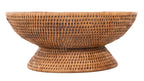 Kouboo La Jolla Rattan Fruit Bowl, Large, Honey-Brown