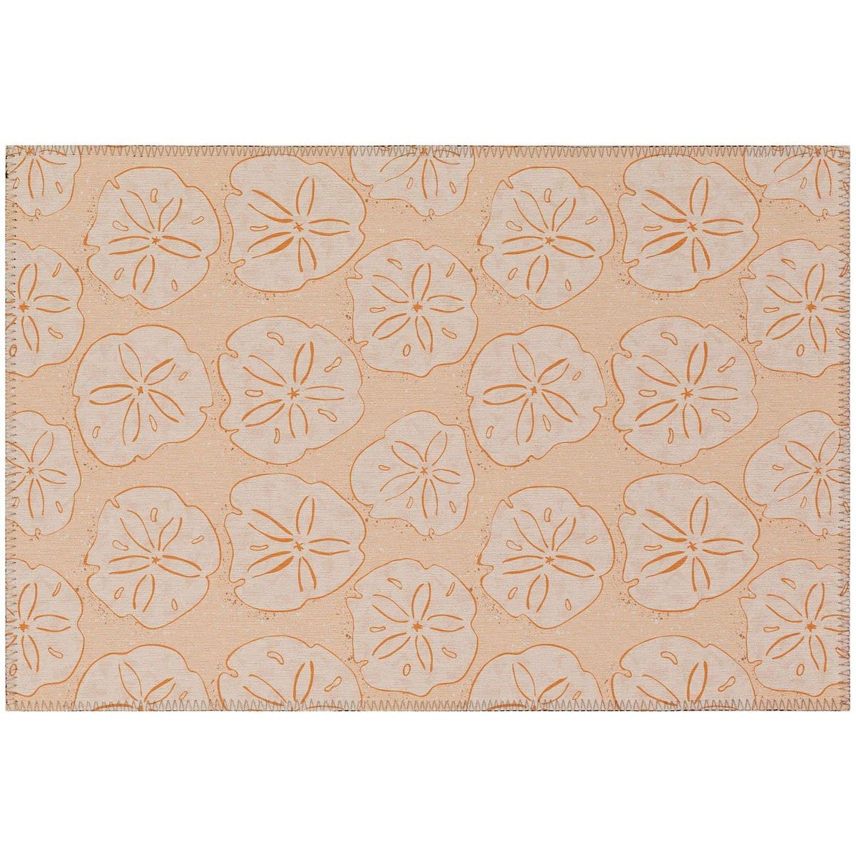 Seabreeze Sz10 Orange Coastal Rug Rectangle 10' X 14'