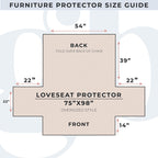 Great Bay Home Reversible Patchwork Loveseat Cover - Washable Slipcover Furniture Protector With Elastic Straps - Couch Cover For Dogs, Kids, And Pets - Box-Stitched Detail (Loveseat, Dusty Rose)