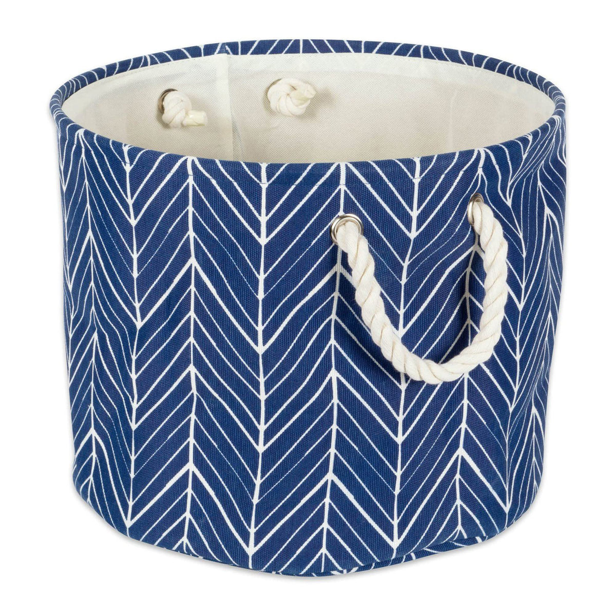Dii Collapsible Polyester Storage Basket Or Bin With Durable Cotton Handles, Home Organizer Solution For Office, Bedroom, Closet