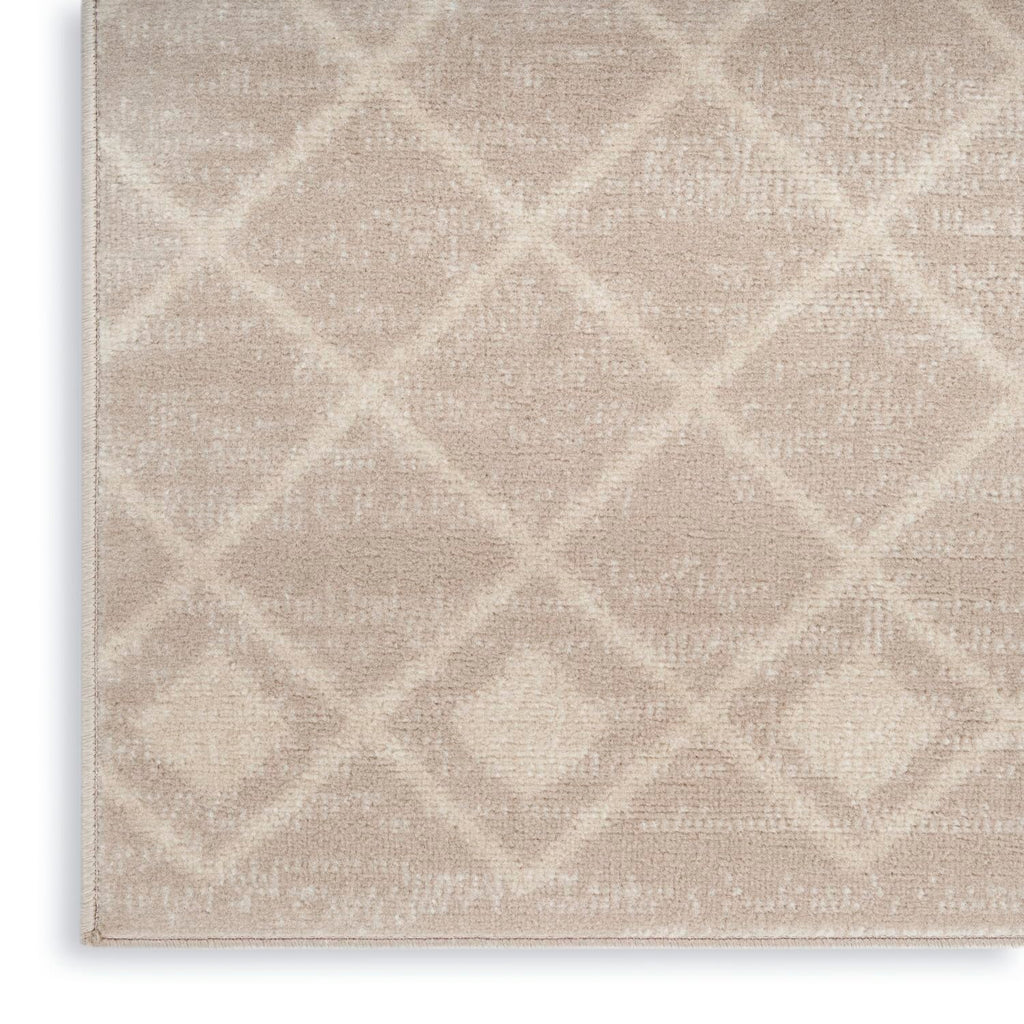 Nourison Grafix Moroccan Beige 5'3' X 7'3' Area Rug, Easy Cleaning, Non Shedding, Bed Room, Living Room, Dining Room, Kitchen