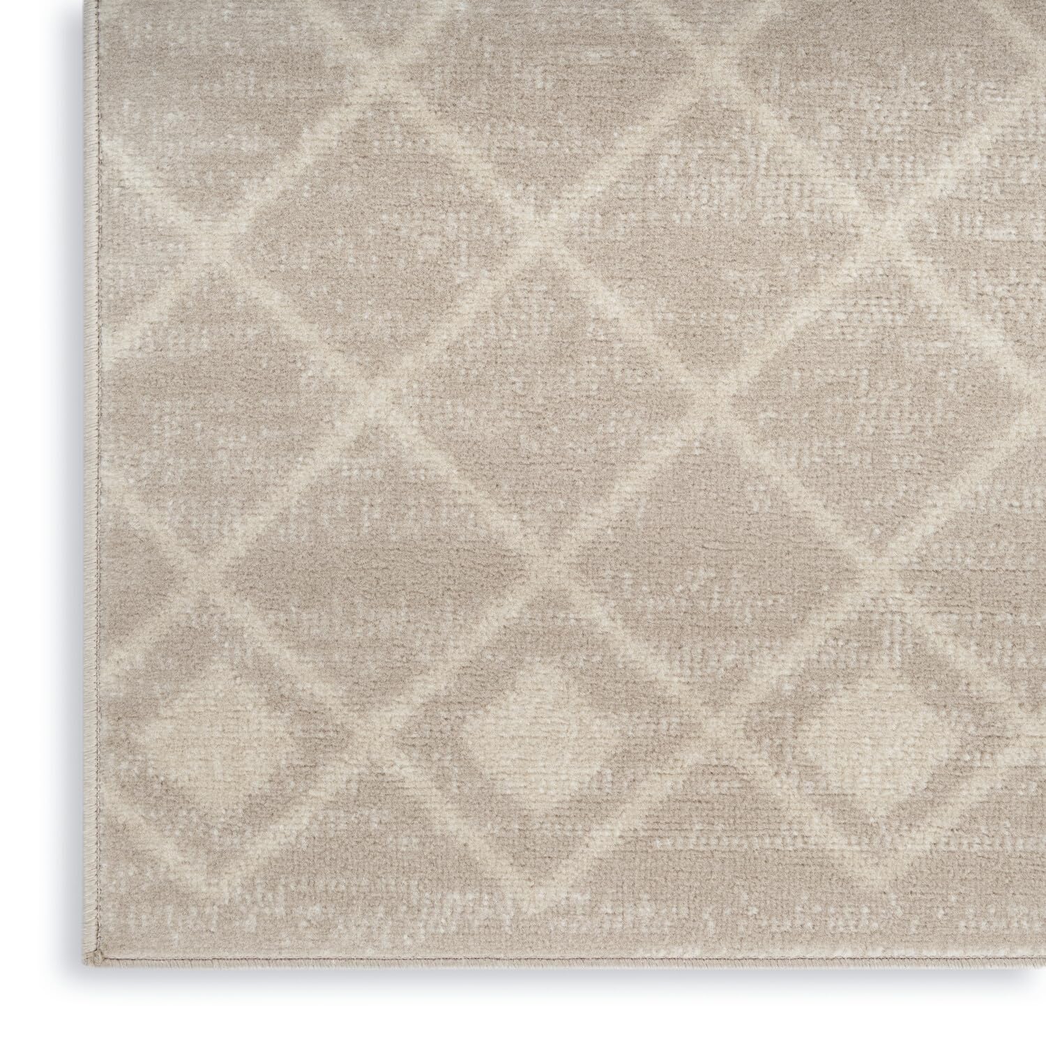 Nourison Grafix Moroccan Beige 5'3' X 7'3' Area Rug, Easy Cleaning, Non Shedding, Bed Room, Living Room, Dining Room, Kitchen