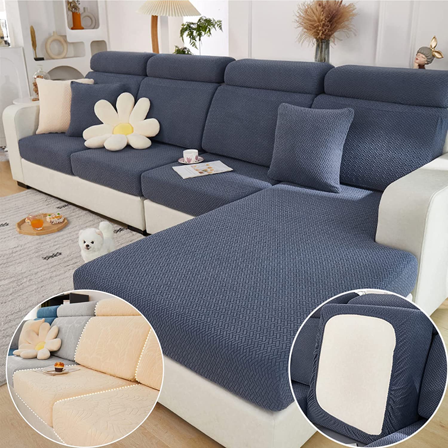 Yoovat Magic Sofa Covers Magic Sofa Couch Covers 2024 New Wear-Resistant Universal Sofa Cover Stretch for Sectional Slipcovers (
