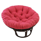 Blazing Needles Twill Papasan Cushion, 48" x 6" x 48", Ruby Red