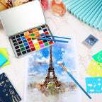 Rectangular Metal Tin Box With Lid Metal Hinged Lid Tin Metal Empty Tin Box Container Silver Storage Tin Box For Watercolor Jewe