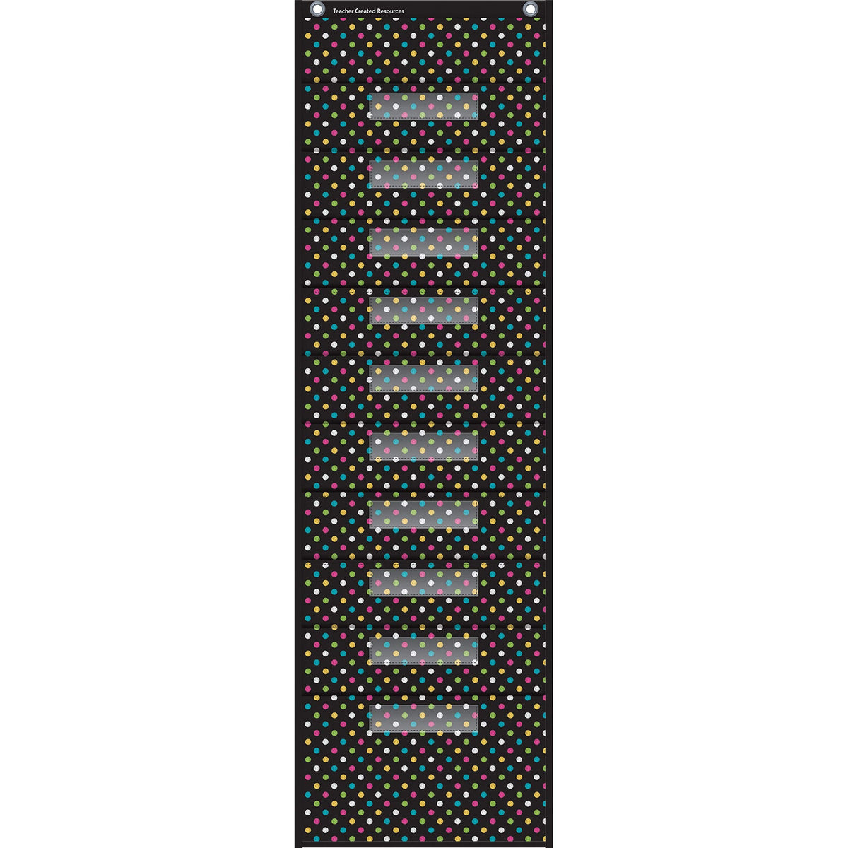 Teacher Created Resources Chalkboard Storage Pocket Chart,58' X 14' X 46', Clear Label Holder
