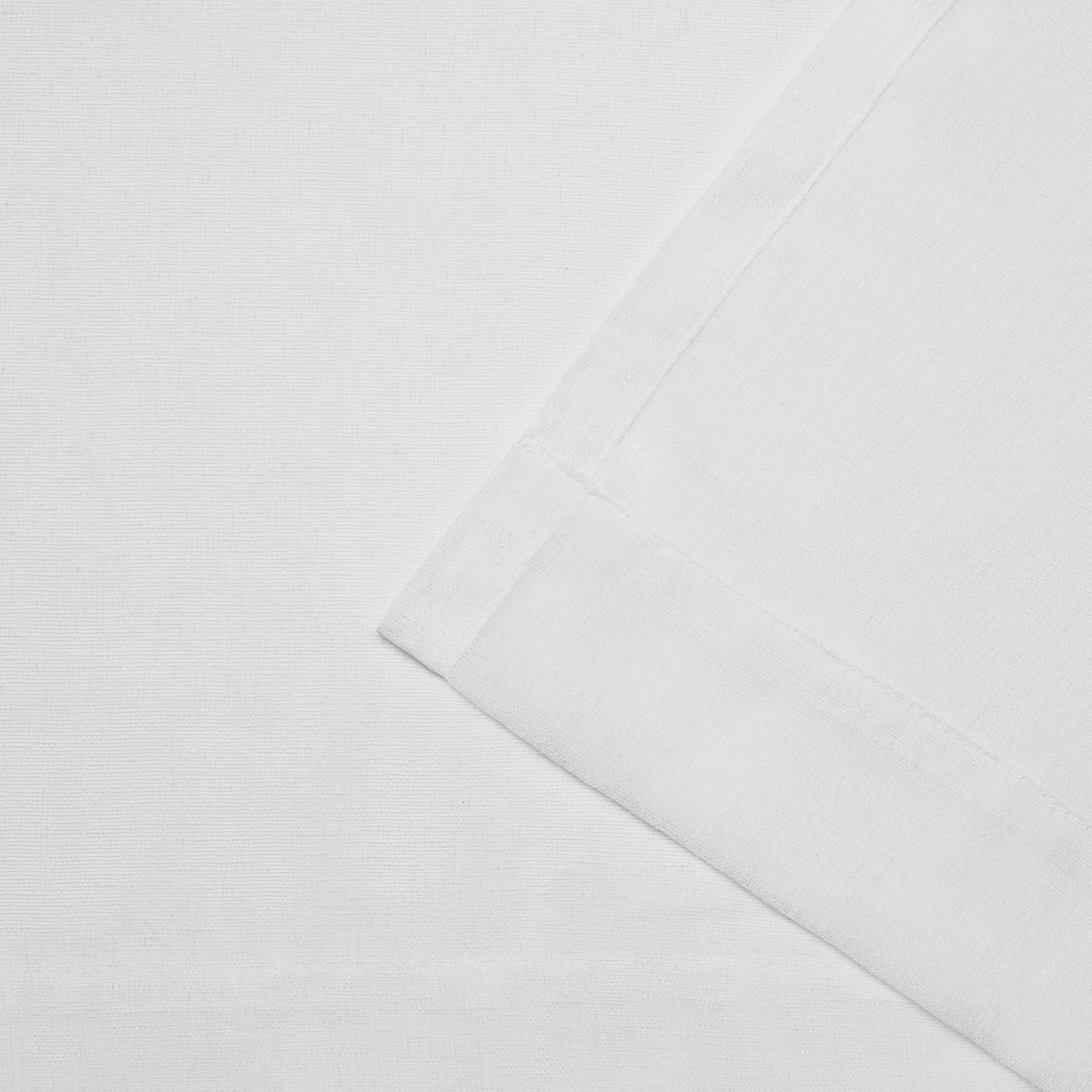 Exclusive Home Belgian Sheer Hidden Tab Top Curtain Panel Pair, 50''X 84'' Snowflake