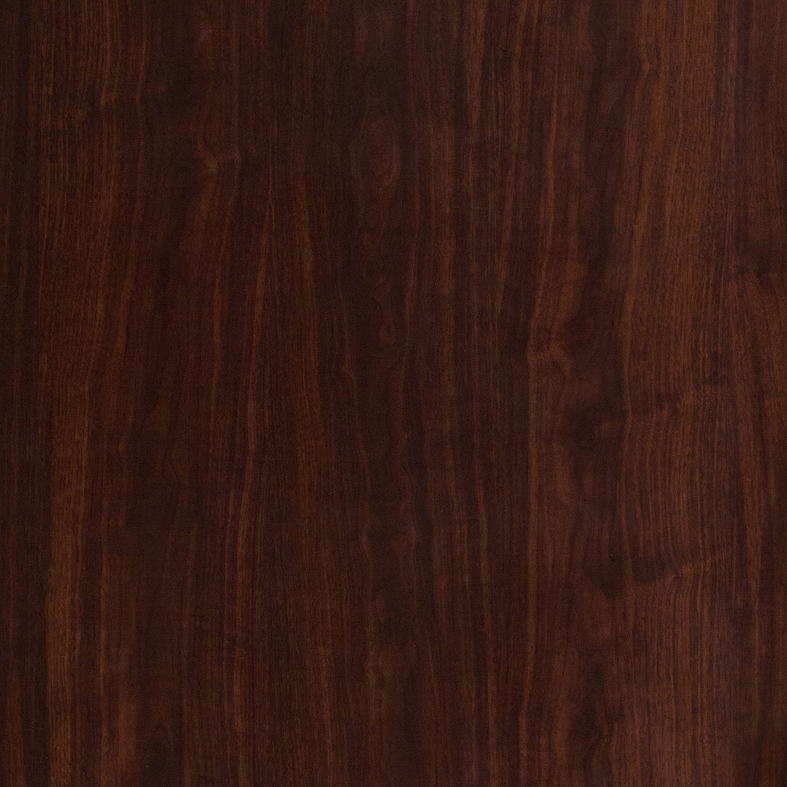 Flash Furniture Glenbrook 30" X 48" Rectangular High-Gloss Walnut Resin Table Top With 2" Thick Edge