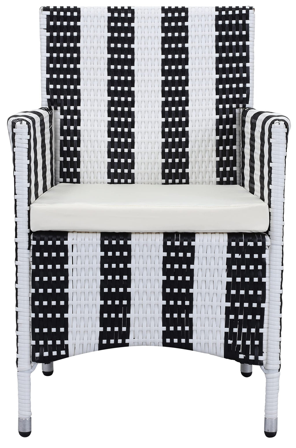 Safavieh Pat2506D-Set2 Chairs, Black/White