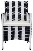 Safavieh Pat2506D-Set2 Chairs, Black/White