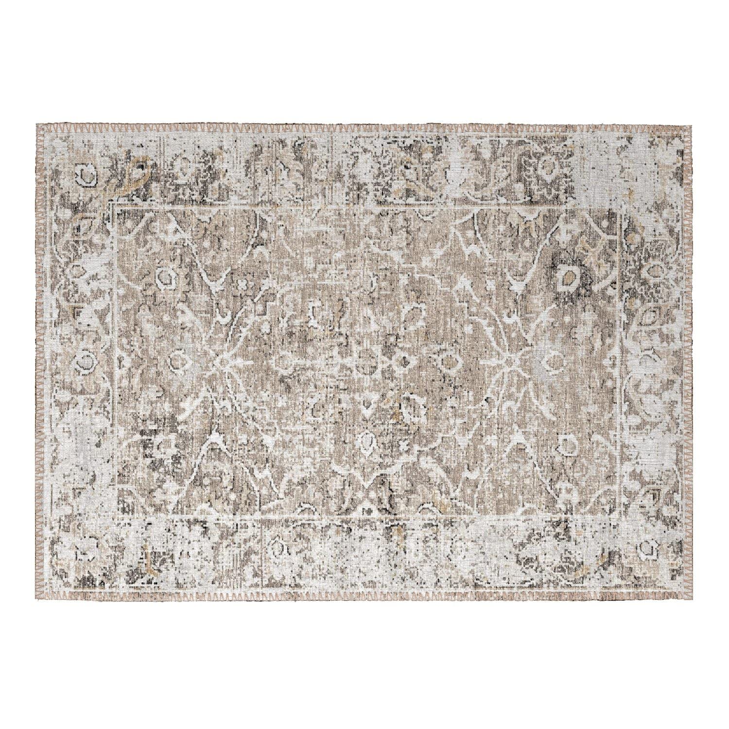 Marbella Mb2 Taupe Traditional Rug Rectangle 3' X 5'