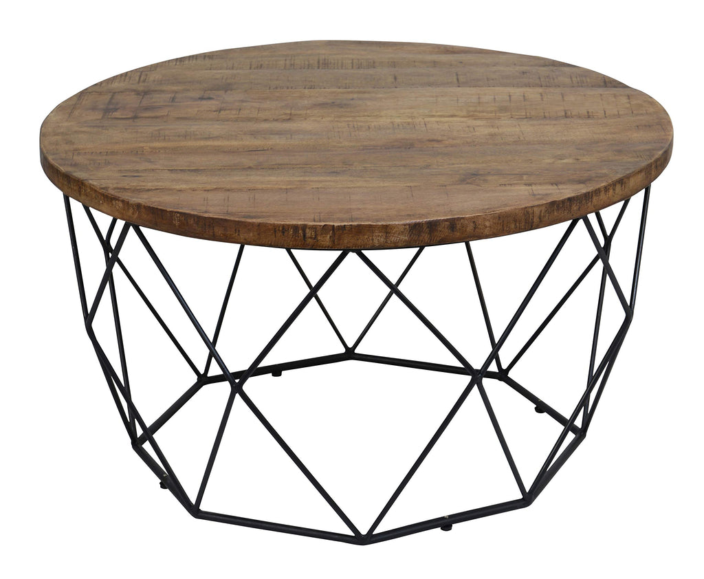 Kosas Home Chester Coffee Table, Chestnut Brown