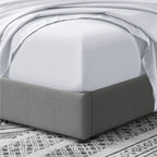 Cathay Home King Fitted Sheet - Double Brushed Ultra Soft – Wrinkle & Fade Resistant - 16' Deep Pocket Fitted Sheet Only - Good Fit For 14'-18' Deep Mattress (King, White)