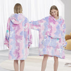 Fiosnow Glow In The Dark Butterfly Blanket Hoodies For Women And Men Adult Oversize Wearable Blanket Hoodies For Soft And Warm