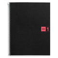 Miquelrius Single Subject Spiral Notebook, College Ruled, Red, 80 Sheets (8.5' X 11')