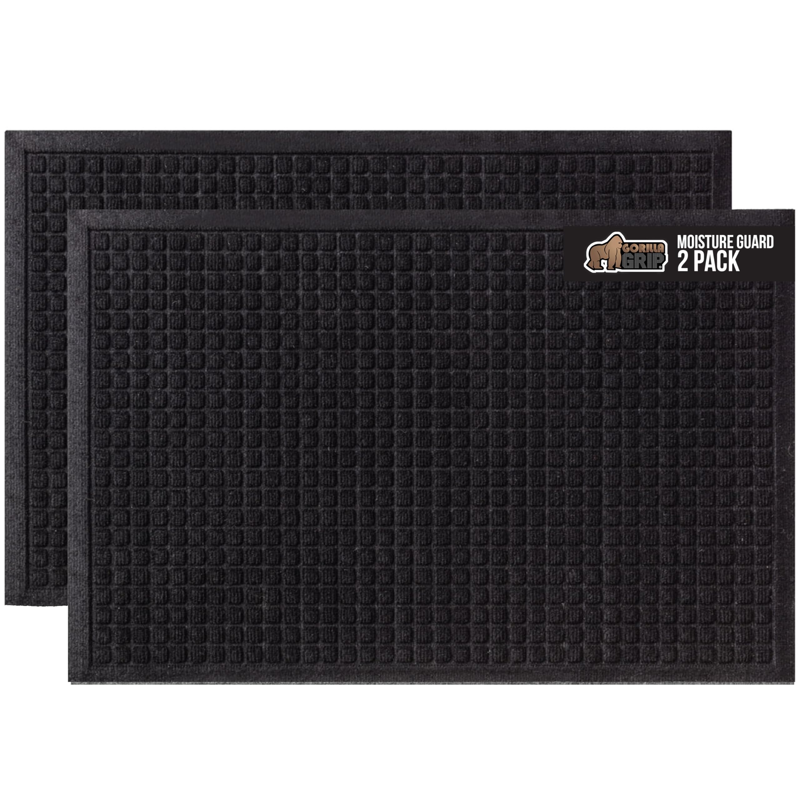 Gorilla Grip 100% Waterproof Ultra Absorbent Moisture Guard Doormat, Absorbs Up To 5.7 Cups Of Water, Stain And Fade Resistant,