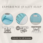 Elegant Comfort Delilah Polkadot 4-Piece Set, Fade & Wrinkle Resistant, 1500 Premium Hotel Quality Microfiber Deep Pocket Fitted Sheet Featuring Smart Pockets, Polkadot Sheet Set, Twin Xl, Aqua