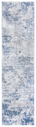 Safavieh Amelia Collection Runner Rug - 2'2'' X 14', Grey & Blue, Modern Abstract Design, Non-Shedding & Easy Care, Ideal For Hi
