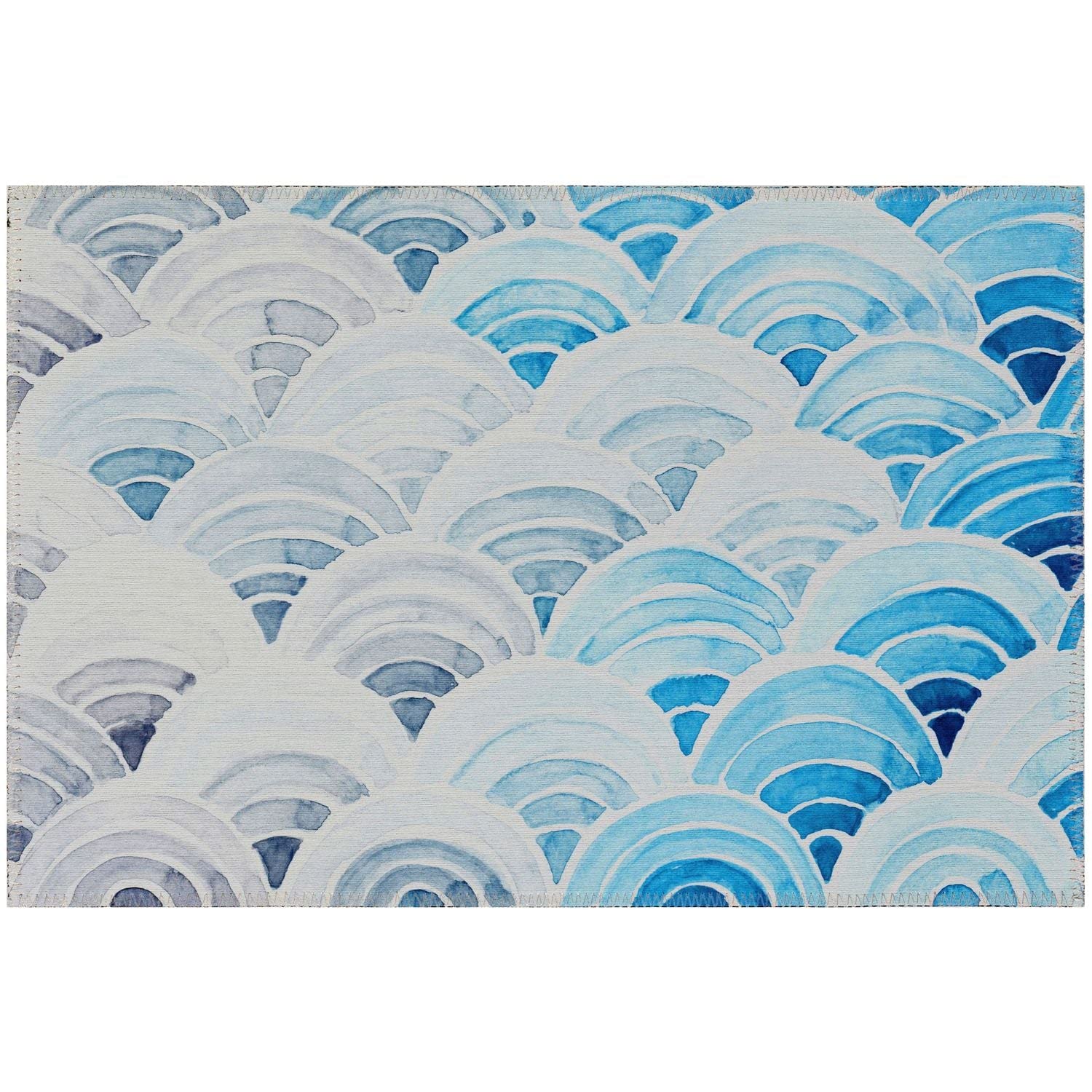 Seabreeze Sz5 Blue Coastal Rug Rectangle 9' X 12'