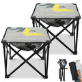 XplrKamp Padded Camping Stool, 18 Inch Oversized Camping Foot Rest, 500lb Camping Chairs Outdoor Footstool Portable Camping Otto