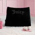 Juicy Couture Rhinestone Wedge 24 x 18 Pillow, Black