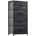 YITAHOME Dresser with 4 Drawers - Fabric Storage Tower, Organizer Unit for Hallway, Closets - Sturdy Steel Frame, Wooden Top & E