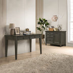 Intercon San Mateo Home Office 50" Wide Writing Desk with 2 Drawers, Gray