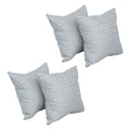 Blazing Needles Square Jacquard Throw Pillows, 17", Mahlika Sorbet 4 Count